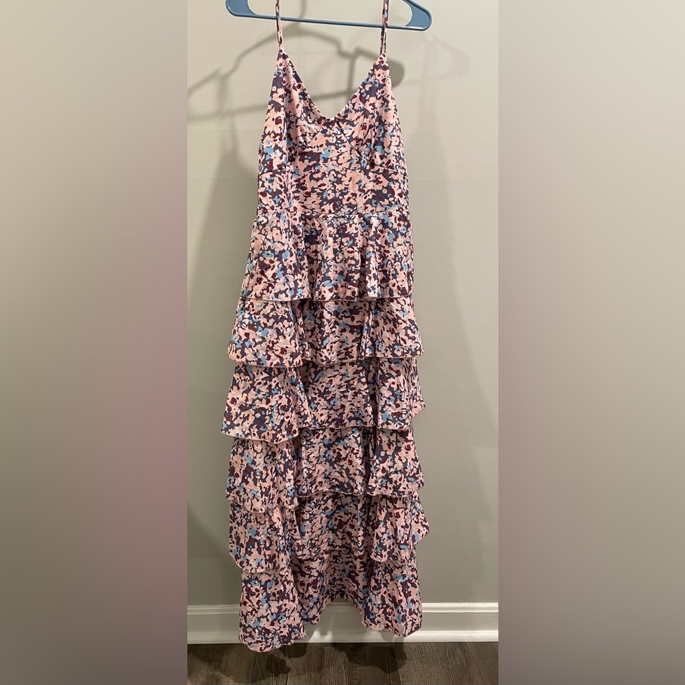Floral Tiered Full Length Dress